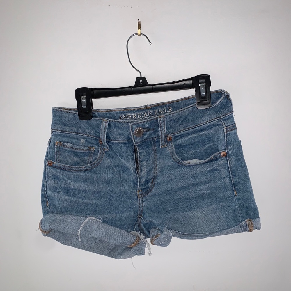 american eagle denim jean shorts